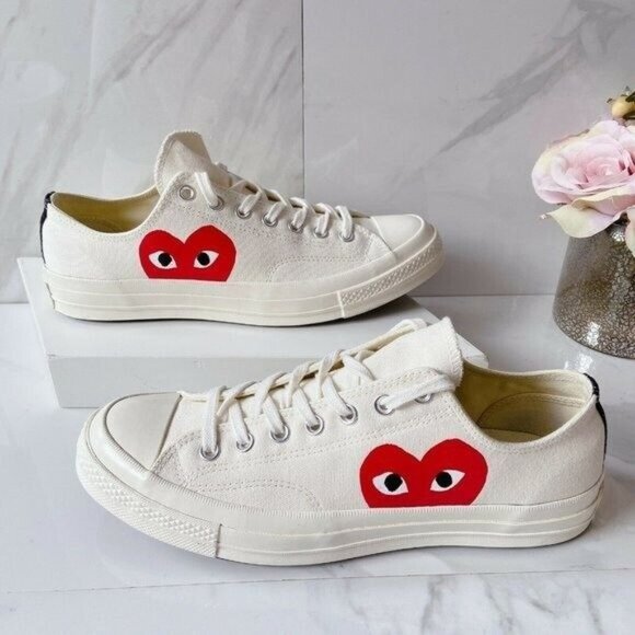 Comme des Garçons PLAY x Converse Chuck Taylor All Star 70 Sneaker Mens US 8 - Picture 3 of 11